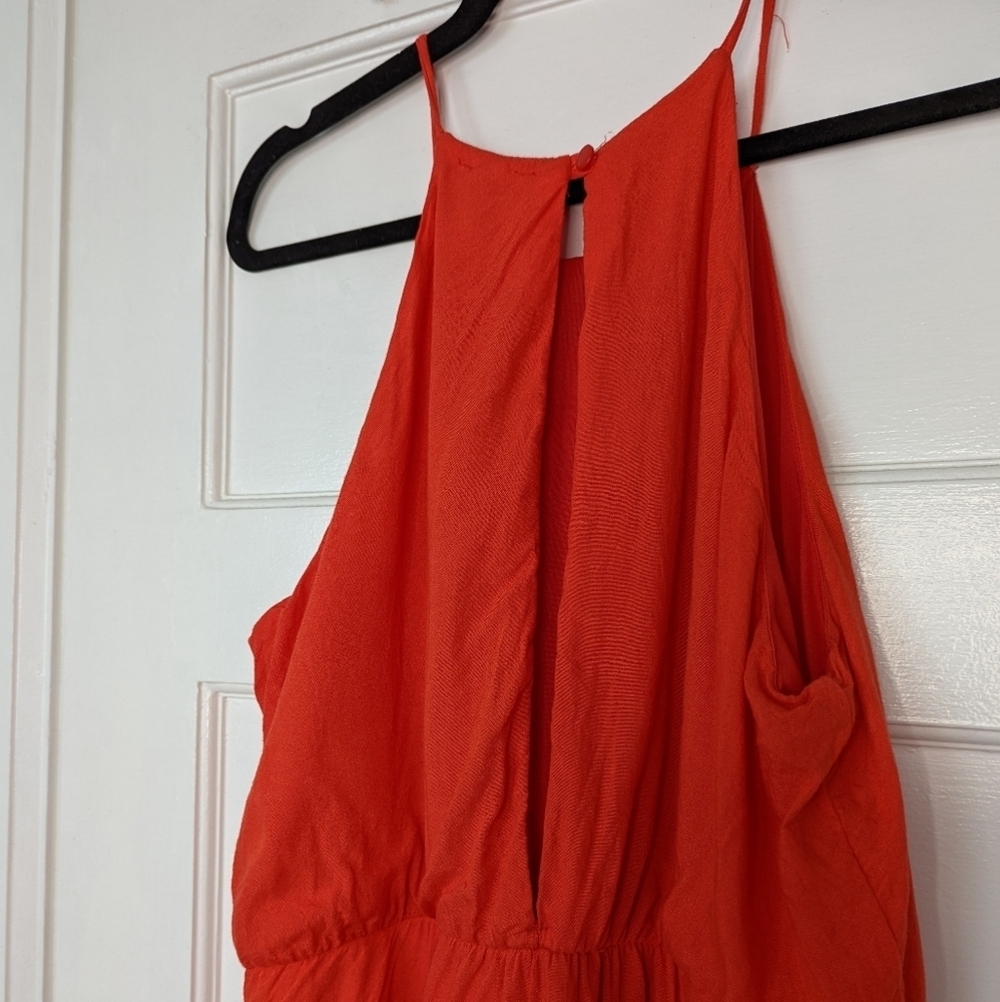 Guess Halter Dress Burnt Orange Women's Medium - Picture 3 of 7